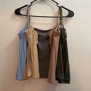 Bundle of FIVE rue 21 Bungee tank tops